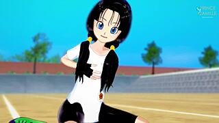 i taught videl to fly and she thanks me
