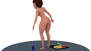 the story of helen parr being naked in a 3d animation