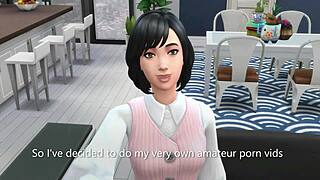 horny girlfriend craves pornstar life in 3d sims 4