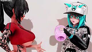 Futa Gets Lewd in the Gym Part 2