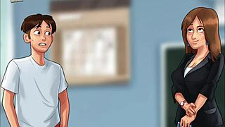 i think summertime saga 125 has some great animation and story