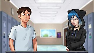 summertime saga 98 brings hot blonde action in cartoon style