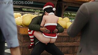 Koharu gets frozen in time for intense doggystyle banging.