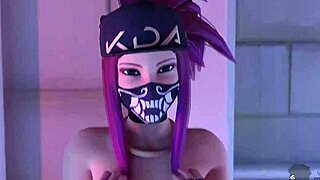 league of legends k da team gets gangbanged