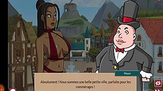 in the hg queens brothel, a girl creates her own fantasy brothel with sluts and blowjobs