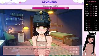 Vtuber Lewdneko starts playing Order us, part 1 with anime cutscenes and commented gameplay