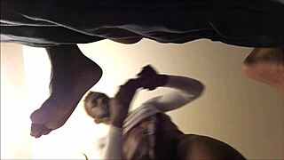 muscle booty beatdown with bareback blowjob and black bodybuilder