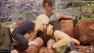 All Sex Scenes: Max vs Dr. Mercer and Leah - Wild Life Quickie in FFM Action?