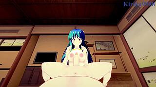 lum experiences intense sex in urusei yatsura 2022 hentai