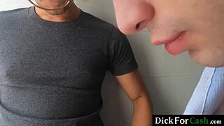 Hot Latino lures friend to room for intense bareback banging