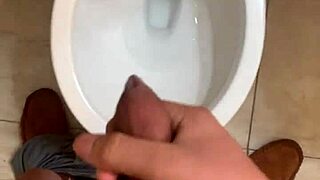 Young gay man masturbates and ejaculates a lot