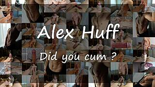 Gay masturbation leads to a huge cum load and moan