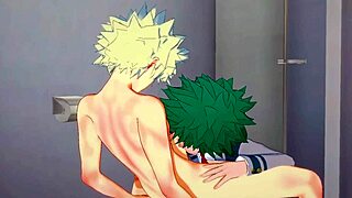 我的英雄学院Midoriya和Bakugou硬核呀oi