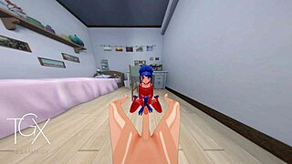 Anime hentai game, Mita Cappie sex in various positions and blowjob?