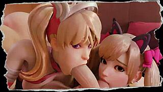 loving you hmv pmv arckom in 3d cartoon style 😊