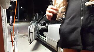 Wow, Public Car Wash Turns Wild With Tranny Action!