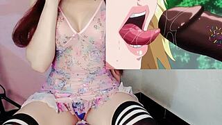 Beautiful college girls have wet and wild party in anime