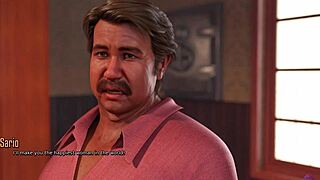 He watches helplessly as his wife sucks a huge dick in this 3D hentai cuckold tale.