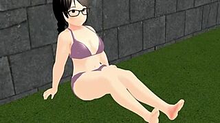 Hey, Kyo, you see this plump anime girl swinging on the tennis court?