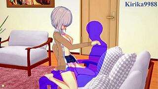 Hana and Yanagi Uzaki in wild hentai sex scene