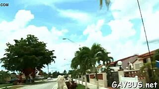 Two gay lads dive into steamy action. Their hungry mouths work hard on each other for intense pleasure.