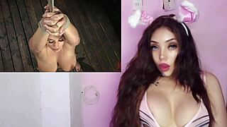 Angela in her first slave scene tamed submissive