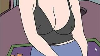 I visted this strang halloween house in the cartoon porno.