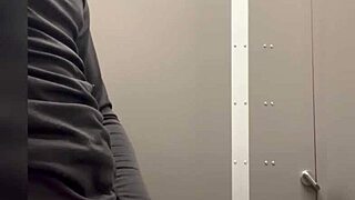 Home Depot bathroom turns into a wild public jerkoff spot. Gay action unfolds outdoors!