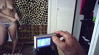 Behind the scenes, Maxxx Loadz and azn blonde in glasses cam. Hardcore blowjob action 😏