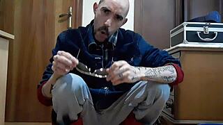 melvincoficial shows off huge cock with fake vagina.