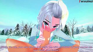 I watch Elsa getting fucked on Christmas eve in POV fantasy