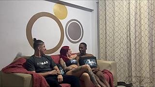 My stepson brought a friend over for double action with me.