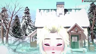 I watch Elsa getting fucked on Christmas eve in POV fantasy