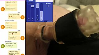 Scarrzhed exposes himself in online session, strangers jerk him off hard, leading to four intense ejaculations.