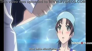 old teacher bangs naive lesbian students straight in wild hentai action