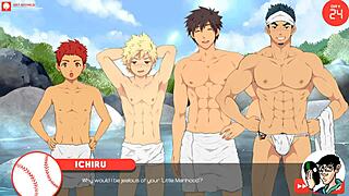 Hot gay action in the woods and natural hot springs