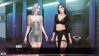 Wild Outdoor Lesbian Party with Submissive Babes Diving into Wet Pussies - Our Red String Part 36