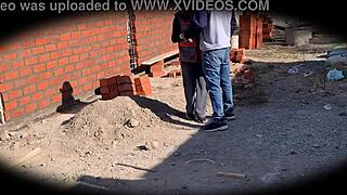 i’m obsessed with this cute 18 yo babe nataly, perfect body bent over on security cam at construction site