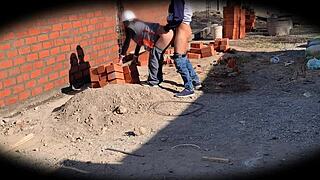 i’m obsessed with this cute 18 yo babe nataly, perfect body bent over on security cam at construction site