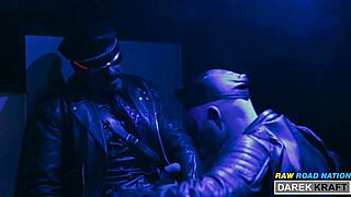 My extreme German leather threesome with macho bareback action!