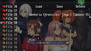 Henteria Chronicles 3 gameplay, part 11. Pixel art with no animations.