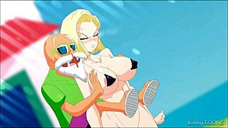 Hentai game with Asian babe and big tits - Android
