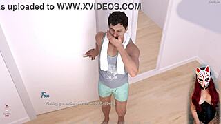 Cosplay Milf's Big Tits in Game Ep 5