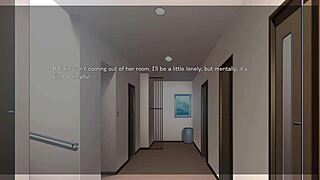 Secret stay home: sucking under the desk in episode two.