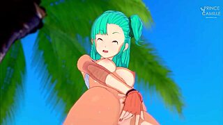 Bulma Caught Masturbating in Kame House Dragon Ball