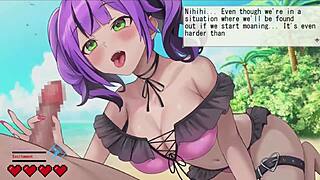 I’m overwhelmed by this otherworldly beach hentai titty fuck