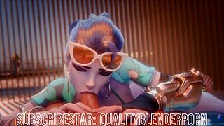 Widow Deepthroats Big Cock On The Beach, Swallowing Cum