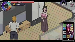 hentai game ntraholic part 5 - alice faces intense action while wife watches in public setting
