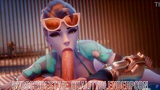 Widow Deepthroats Big Cock On The Beach, Swallowing Cum