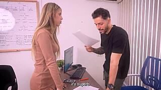Young secretary Mollysmithx gets fucked hard by her boss